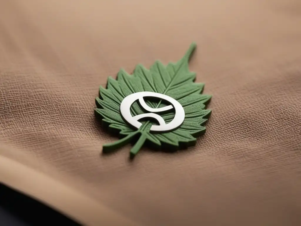 Elegante etiqueta de moda sostenible con certificación ecológica Detalles de etiqueta moda sostenible con certificaciones eco en papel reciclado