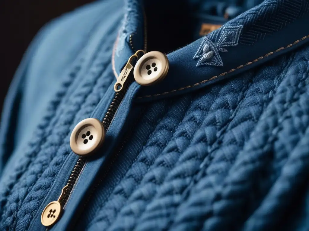 Ropa sostenible: Detalles artesanales y diseño innovador Detalles exquisitos de prenda de marca sostenible, confeccionada con materiales reciclados
