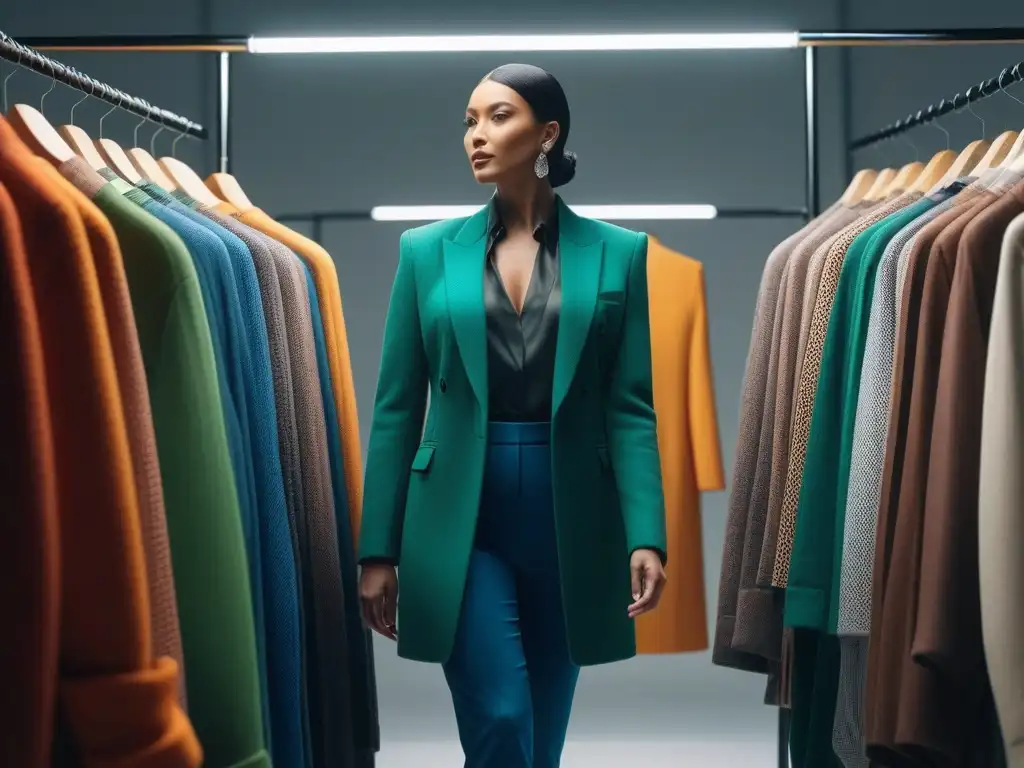 Moda sostenible: diseñadores creativos unidos por la diversidad Diseñadores moda inclusiva y sostenible colaboran con entusiasmo alrededor de prendas ecoamigables