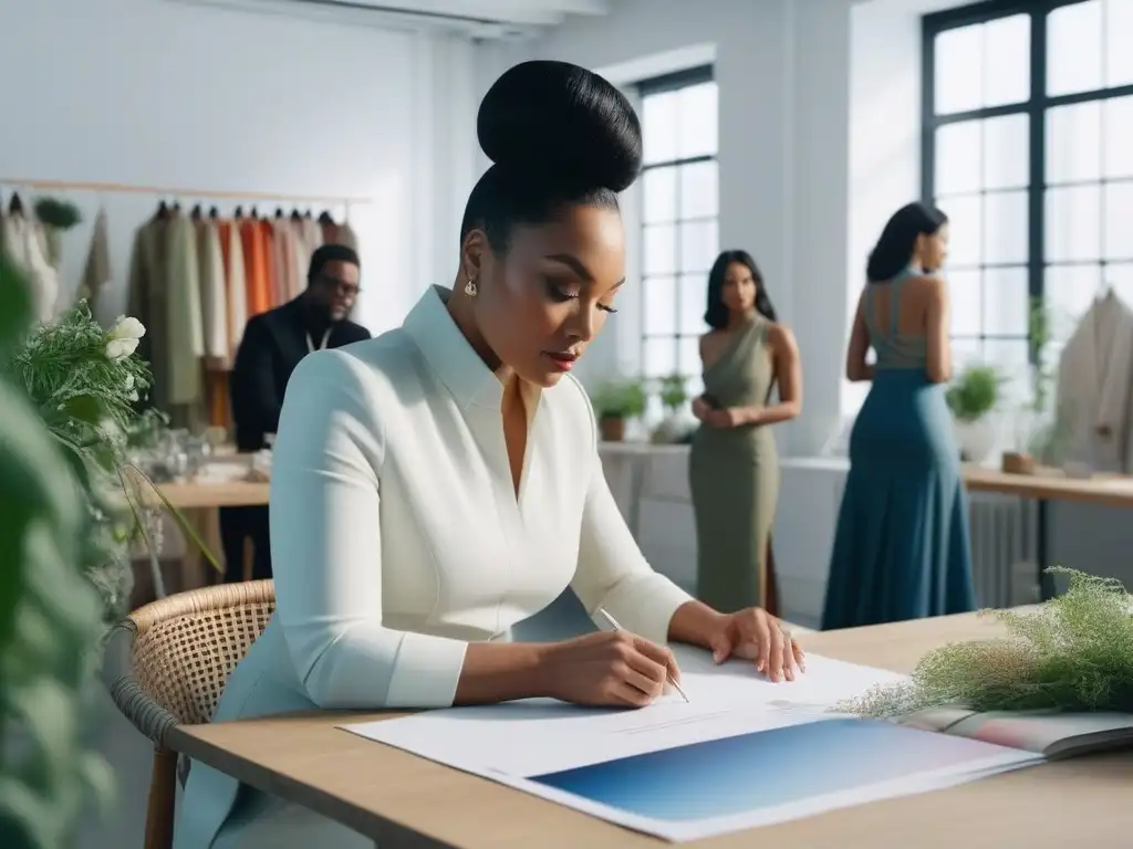 Diseñadores de moda crean línea sostenible en estudio inspirador Diseñadores de moda inclusiva colaboran en estudio luminoso con certificación Bluesign