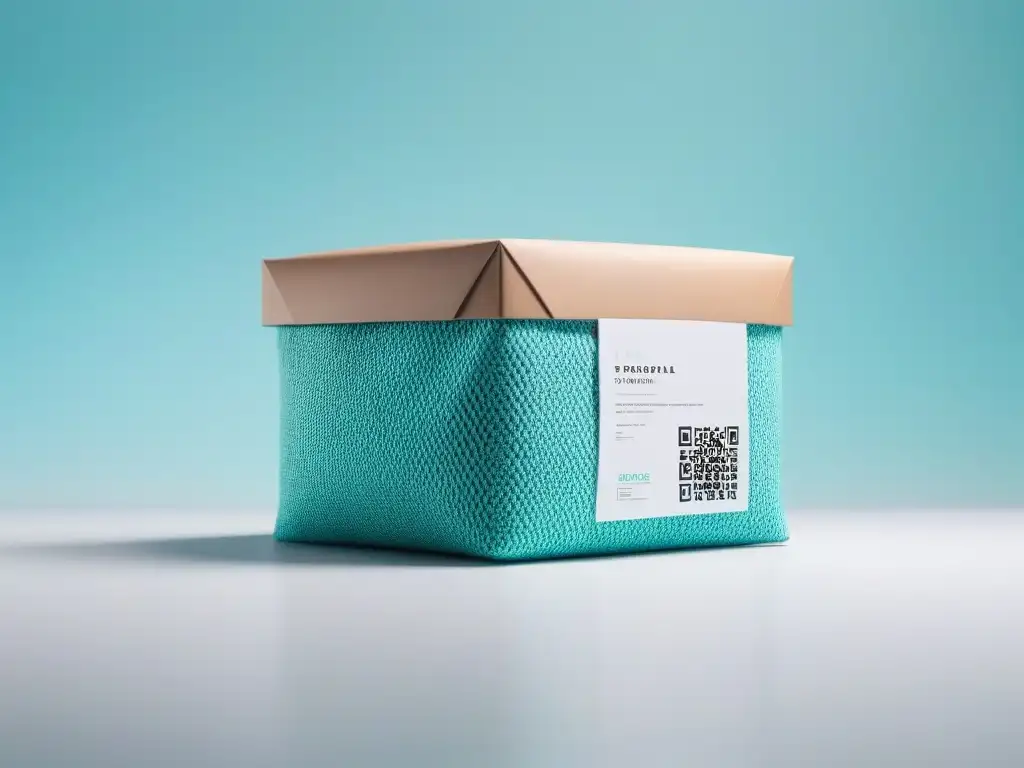 Diseño ecofriendly y futurista de packaging para moda inclusiva Un diseño de embalaje futurista y sostenible para moda inclusiva, con QR codes y semillas integradas