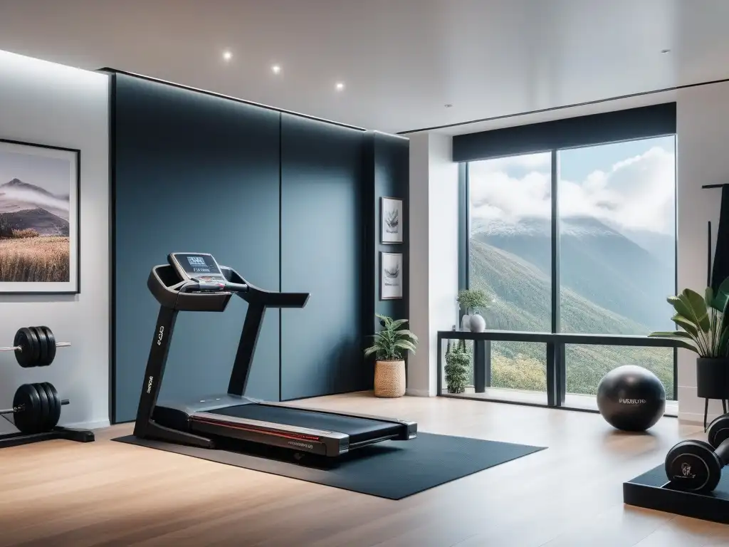 Gimnasio de lujo en casa: moderno y sofisticado Diseño de gimnasio en casa con equipamiento de lujo y ambiente inspirador