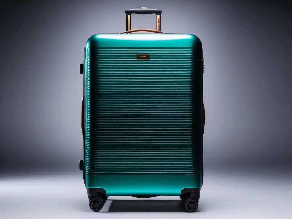 Lujoso set de equipaje moderno con diseño innovador y funcional Diseño inclusivo en la moda: Detalles lujosos y funcionales de un moderno set de equipaje de alta calidad para viajeros exigentes