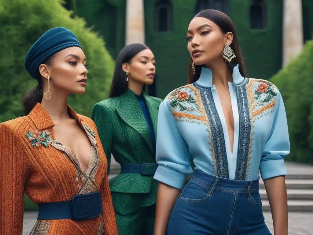 Moda inclusiva: empoderamiento y elegancia en la diversidad urbana Una diversa grupo de modelos de diferentes edades, géneros y etnias, luciendo prendas de moda inclusiva y elegante en un entorno urbano
