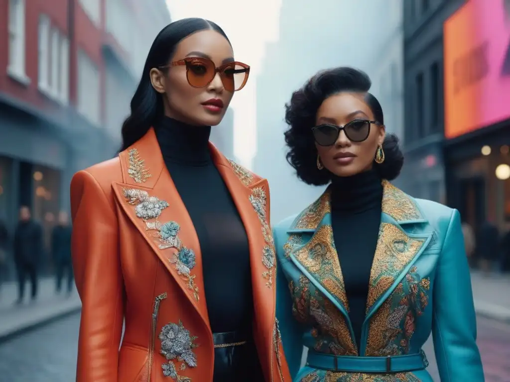 Pasarela urbana: diversidad petite en la moda contemporánea Una diversa moda petite desfila con confianza en la ciudad, celebrando la diversidad corporal