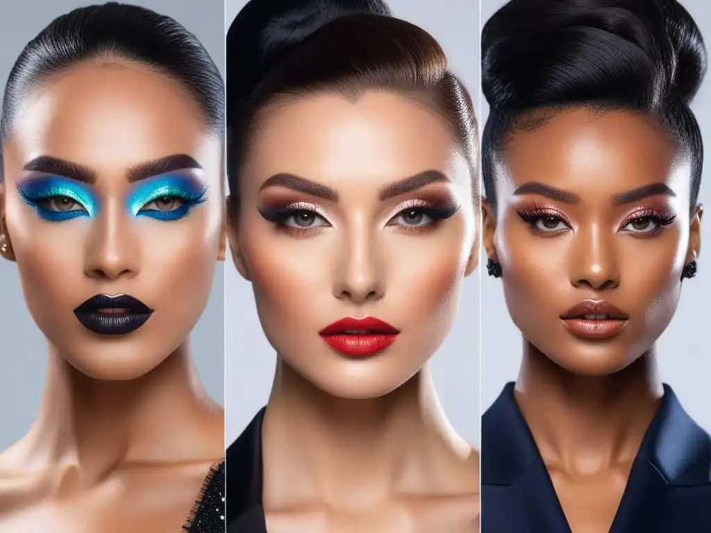 Estilos de maquillaje únicos y modernos: diversidad y elegancia Diversidad de estilos de maquillaje en un grupo de personas con consejos de belleza para moda diversa