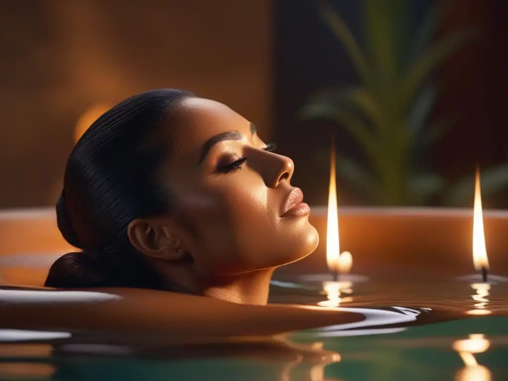 Rituales de autocuidado: diversidad y belleza en spa de lujo Diversidad de personas aplicando aceite corporal en un spa, resaltando la belleza única de cada piel