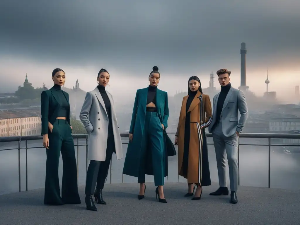 Moda genderless: diversidad y estilo en la ciudad Diversidad en prendas genderless para todos cuerpos en entorno urbano moderno