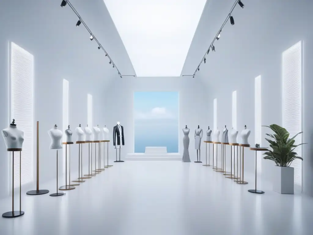 Desfile de moda alta 2023: Elegancia en 8k Descubre la elegancia de las mejores marcas de moda tall 2023 en maniquíes vestidos con estilo en un entorno moderno y sofisticado