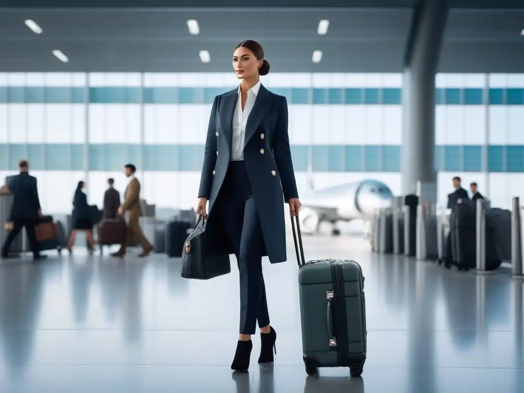 Equipaje de mano elegante para personas altas: práctico y sofisticado Un elegante equipaje para personas altas, ideal para viajes con estilo y funcionalidad