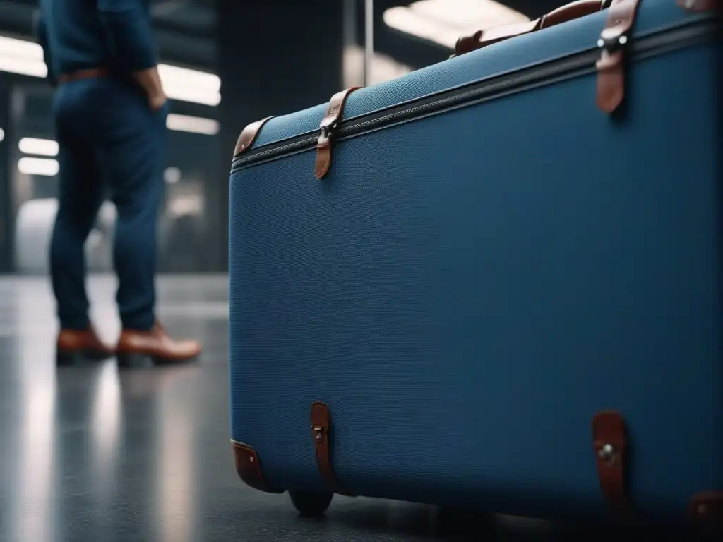 Set de maletas modernas para altos: diseño sofisticado y funcional Elegante equipaje para personas altas, diseñado con detalles ergonómicos, en un entorno urbano sofisticado