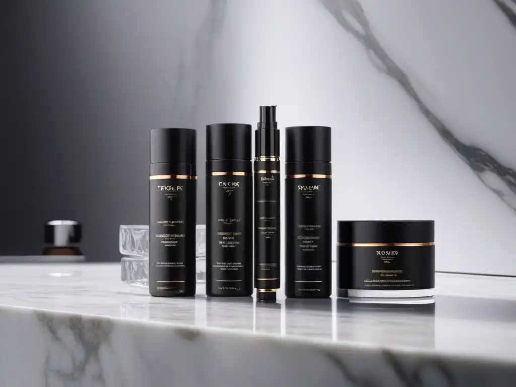 Kit de aseo masculino de lujo en mármol Elegante kit de belleza masculina de alta gama en mármol lujoso