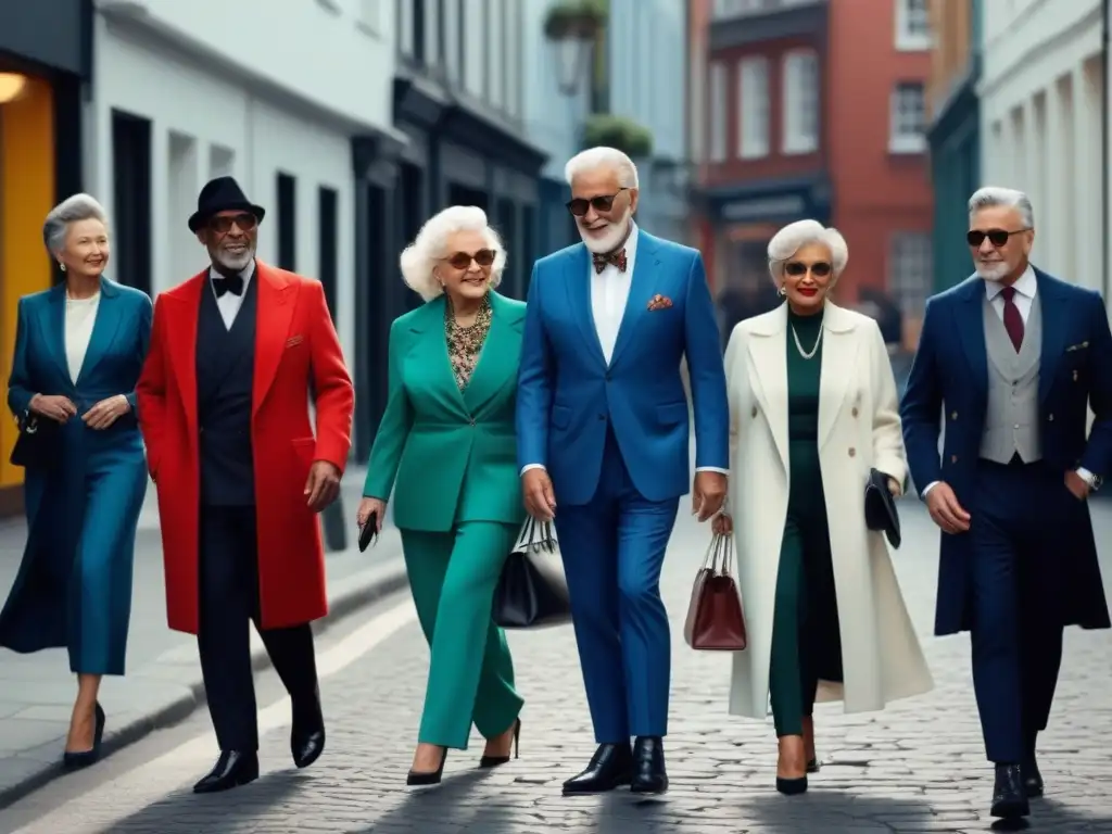 Elegancia senior en la ciudad: moda clásica y moderna Elegante moda senior estilos perduran en la ciudad