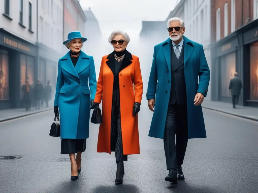 Estilo senior urbano: elegancia atemporal con un toque moderno Elegante moda senior estilos perduran en la ciudad moderna