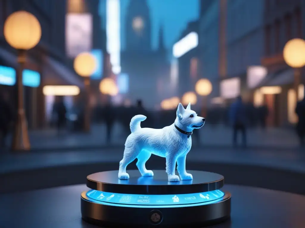 Rastreador GPS de lujo para mascotas con diseño ultramoderno Un elegante rastreador GPS para mascotas con diseño de lujo, grabados de huellas y pantalla de alta tecnología