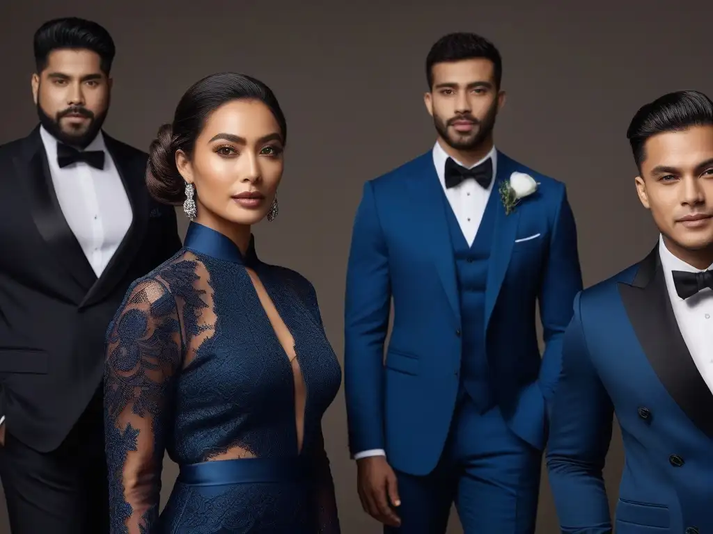 Estilo y diversidad: Vestimenta Formal para Todos Una elegante reunión de personas diversas de todas las edades y etnias, luciendo con estilo y confianza en vestimenta formal para todos