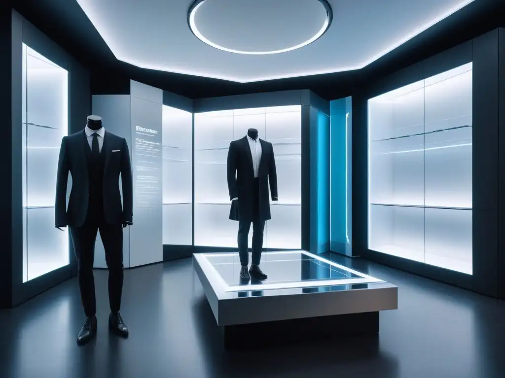 Vestidor virtual AI de lujo personalizado Un elegante vestidor virtual de IA con moda de alta gama personalizada