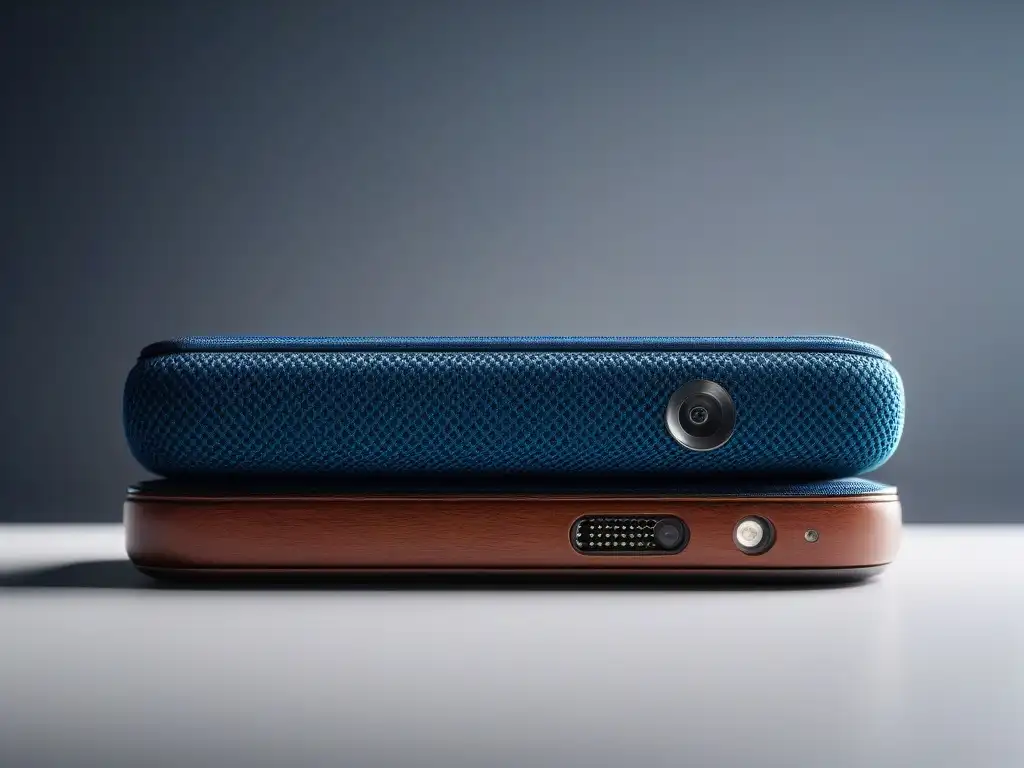 Estuches de lujo para dispositivos electrónicos: sofisticación y elegancia Elegantes fundas de lujo para dispositivos electrónicos en variedad de colores y texturas, mostradas con luces suaves y refinadas