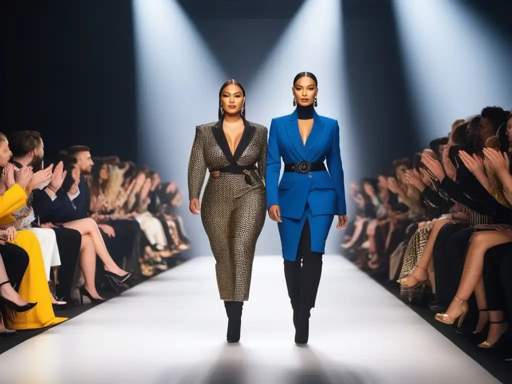 Desfile inclusivo: diversidad de estilos y modelos en pasarela Una emocionante pasarela con modelos diversos, celebrando la inclusión en la moda