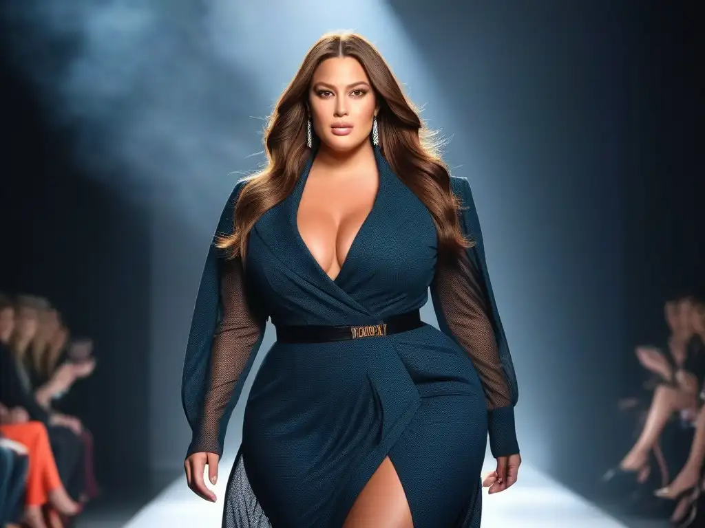 Ashley Graham desfila empoderada en pasarelas inclusivas moda junto a modelos diversos
