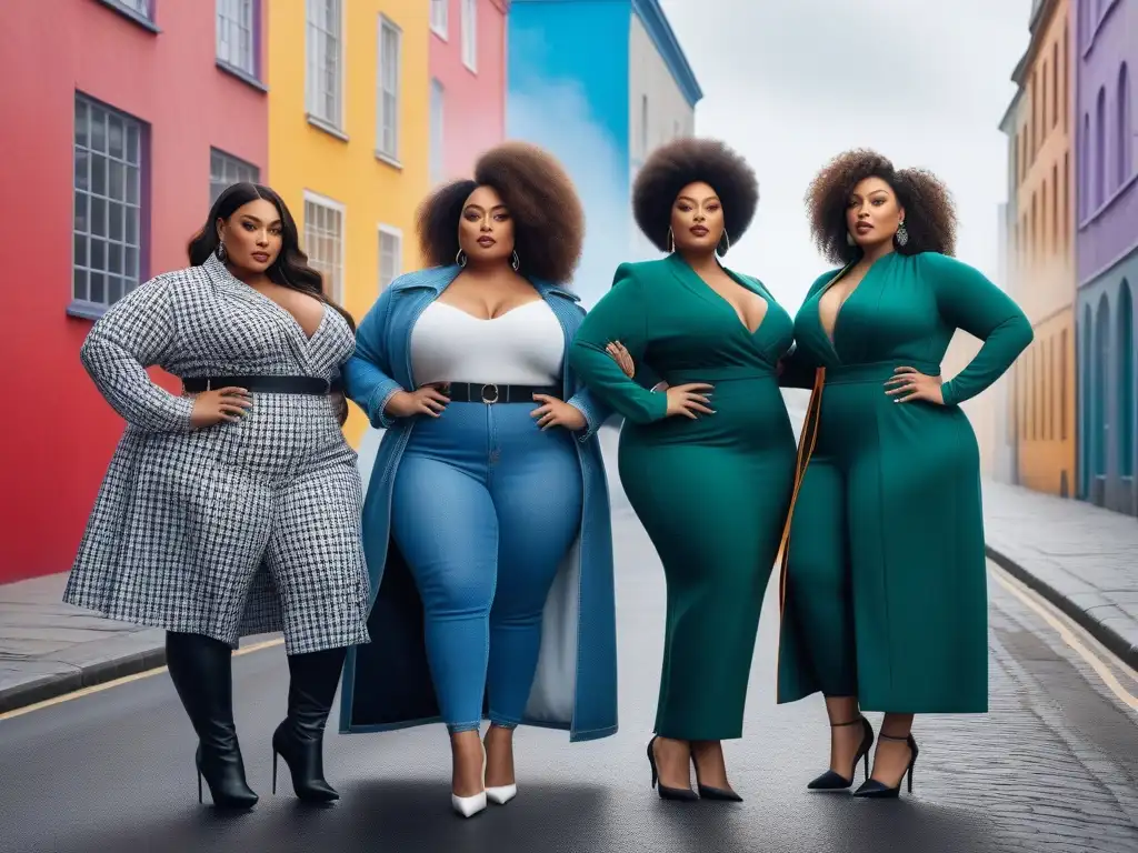 Emprendedores de moda plus size: diversidad, estilo y éxito urbano Emprendedores de moda tallas grandes éxito presentan diseños innovadores en la ciudad