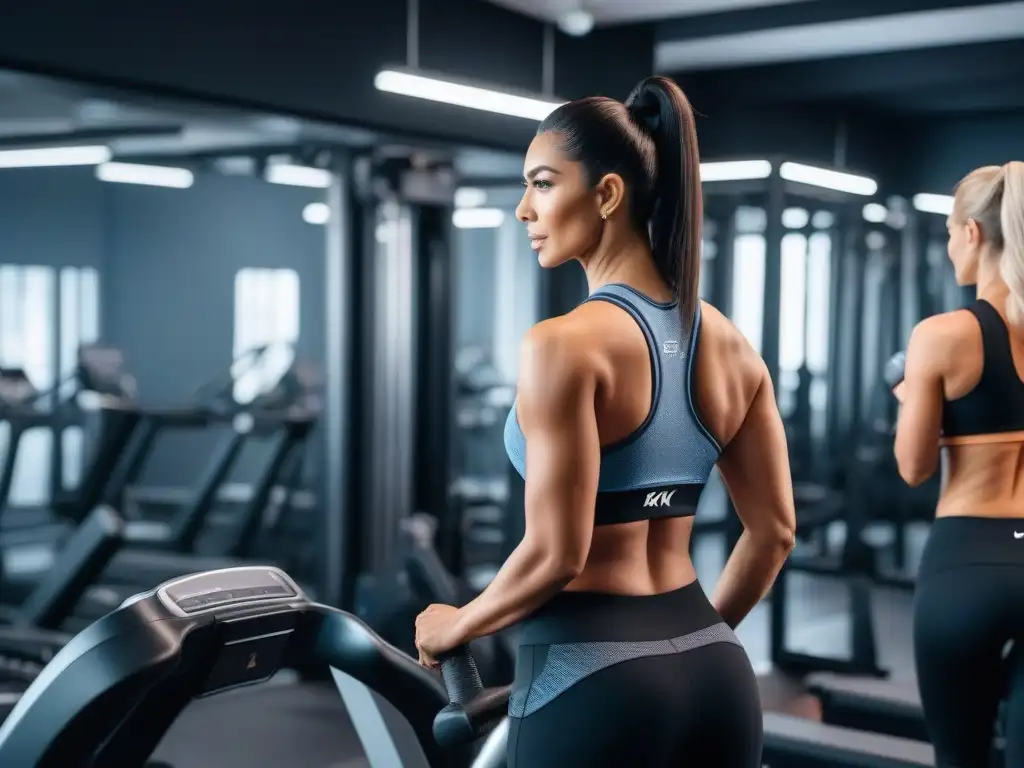 Entrenamiento personalizado en gimnasio moderno Entrenamientos personalizados para la diversidad de cuerpos: una sesión de entrenamiento inclusiva y motivadora en un moderno estudio de gimnasio