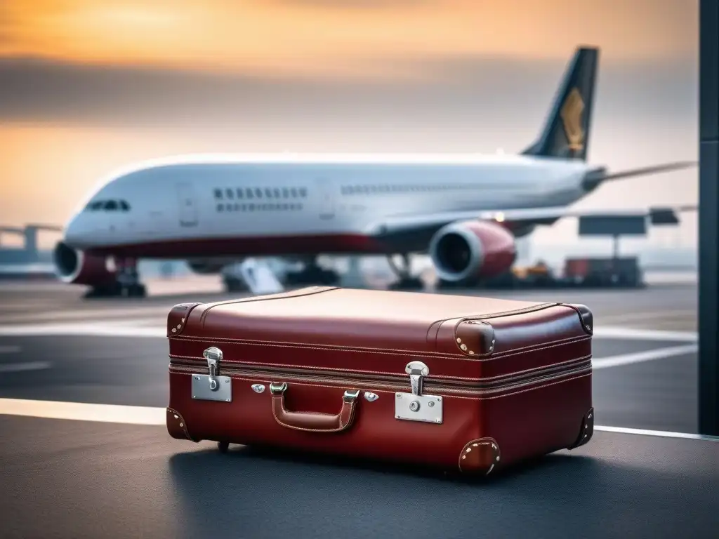 Set de equipaje de lujo: elegancia y funcionalidad en viajes de lujo Equipaje de lujo con detalles ergonómicos en elegante lounge