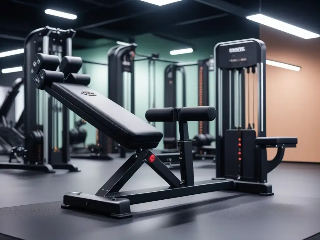 Equipo fitness de lujo para altos: diseño moderno y ajustable Equipamiento fitness de lujo para ajuste perfecto en un ambiente moderno y elegante