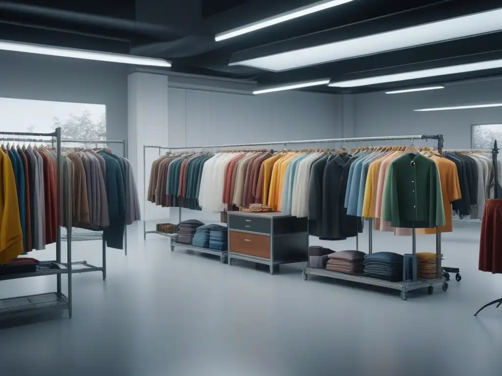 Diseñadores de moda colaborando en set con diversidad creativa Un equipo diverso de diseñadores de moda colabora en un set vibrante, creando prendas inclusivas para cine y TV