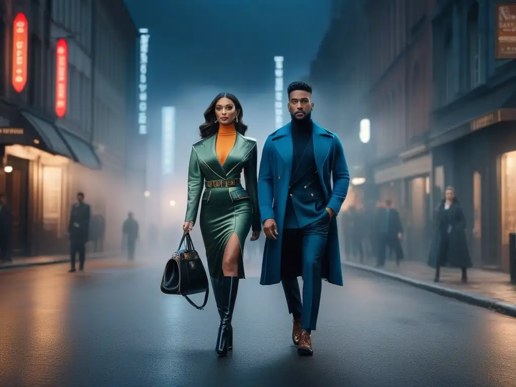 Moda urbana: Estilo y diversidad en la ciudad Una escena de moda petite inclusiva y diversa: personas elegantes caminando por la ciudad con estilos únicos y modernos