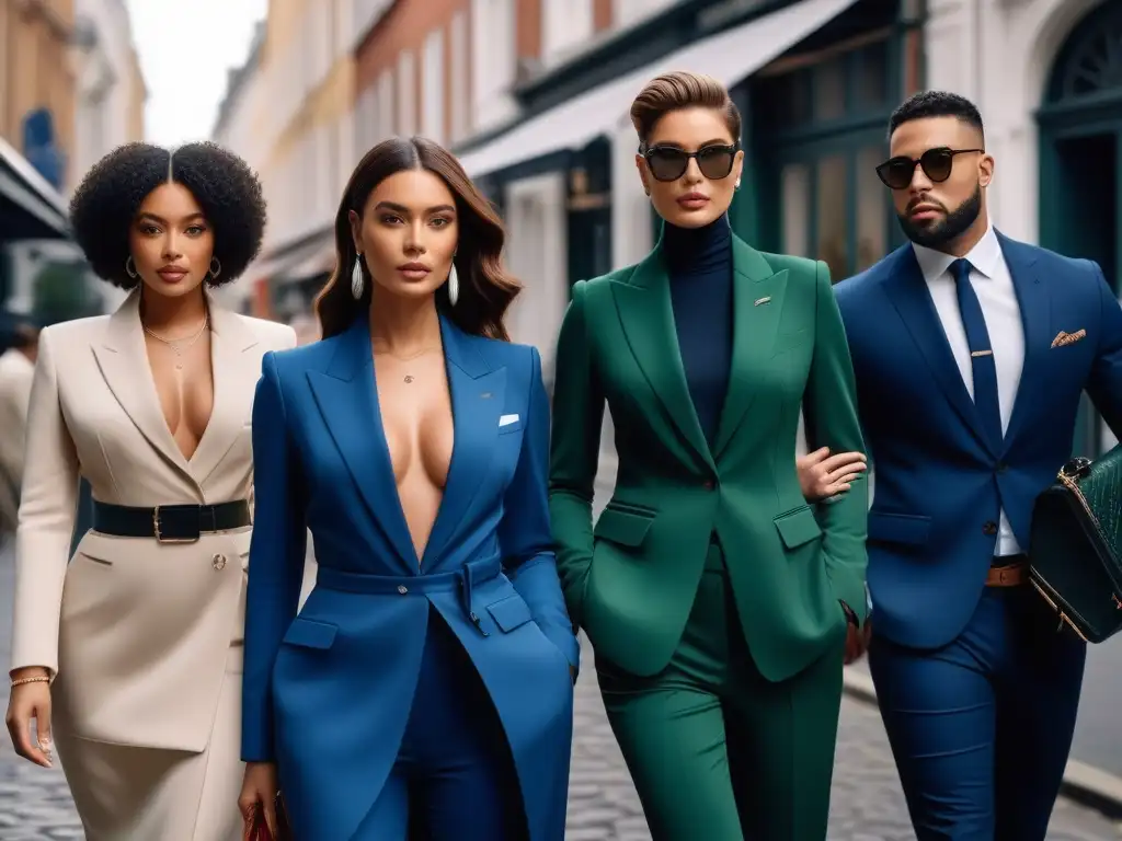 Estilo urbano: diversidad y lujo en accesorios de alta gama Una escena urbana elegante con accesorios moda alta gama inclusivos para todos los estilos y cuerpos