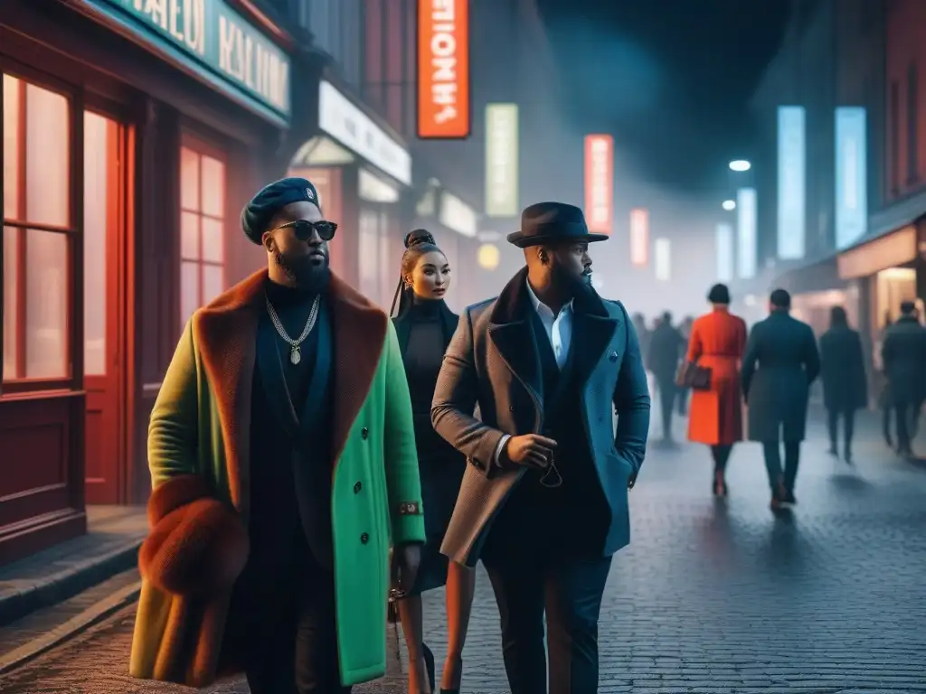Moda urbana global: diversidad de estilos y culturas en la calle Una escena urbana vibrante con moda para todos cuerpos: personas diversas y estilosas luciendo tendencias globales en la ciudad
