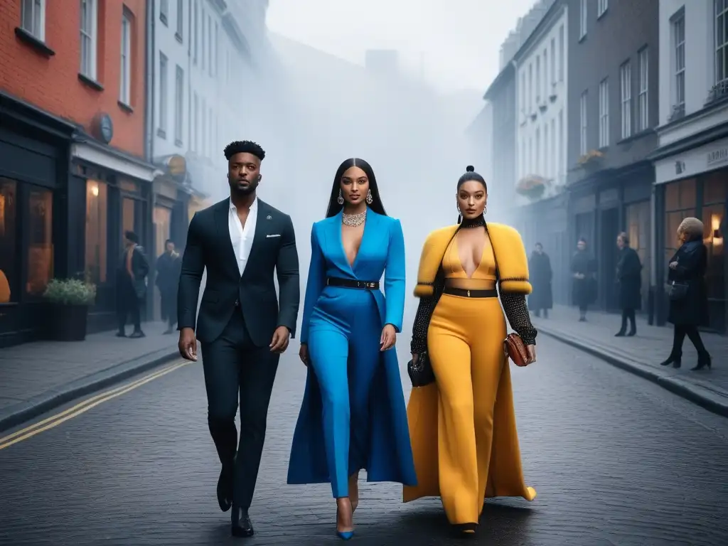 Moda global inclusiva en la ciudad Una escena urbana vibrante con moda adaptativa global inclusiva diversa en personas de diferentes culturas y estilos únicos