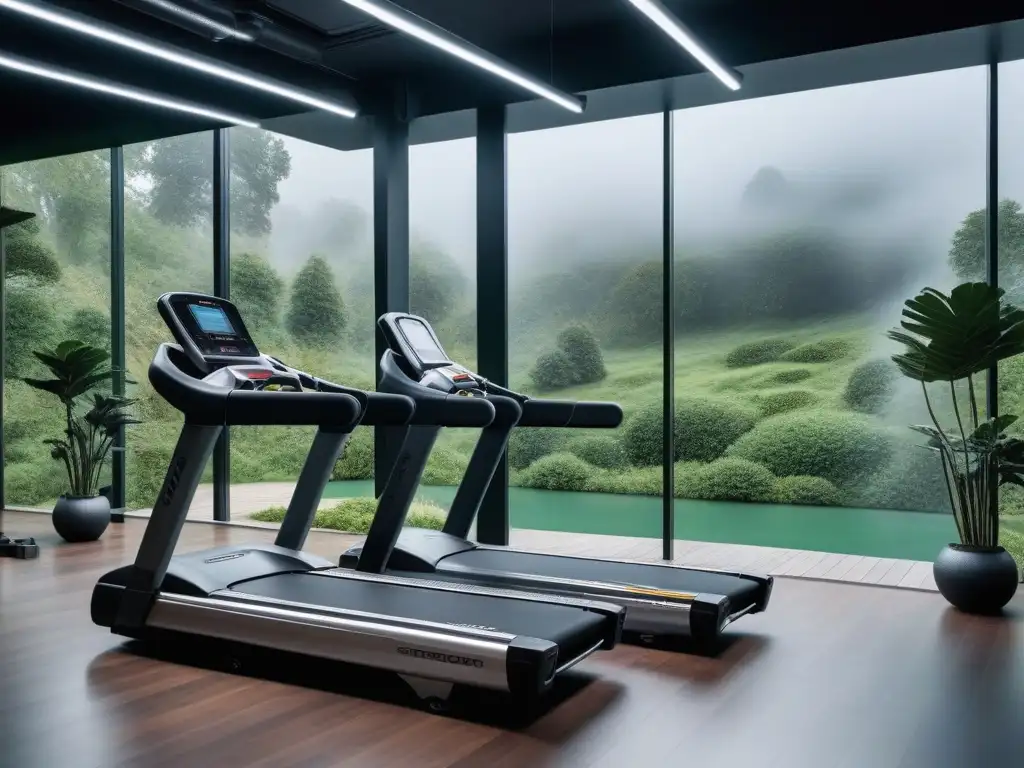 Showroom de lujo para fitness: equipamiento de vanguardia y exclusividad Un espacio lujoso de equipamiento fitness para tallas especiales con máquinas premium y un ambiente exclusivo y sofisticado