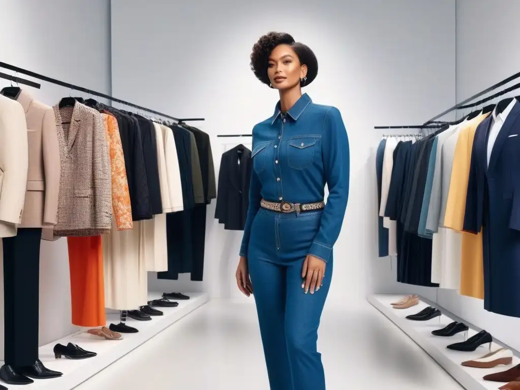 Diversidad y estilo: Transformación en la moda inclusiva Un espacio de moda inclusiva para todos cuerpos: diversidad, alegría y empoderamiento en una boutique moderna y acogedora