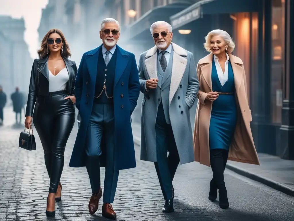Estilo eterno: seniors sofisticados en la ciudad Estilo y elegancia en seniors urbanos con looks inspiradores para seniors