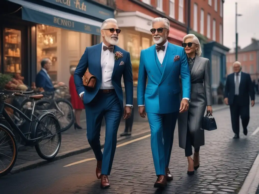 Moda senior: Elegancia y diversidad en la ciudad Estilo senior en tallas diversas para cada día de la semana en espacio urbano elegante