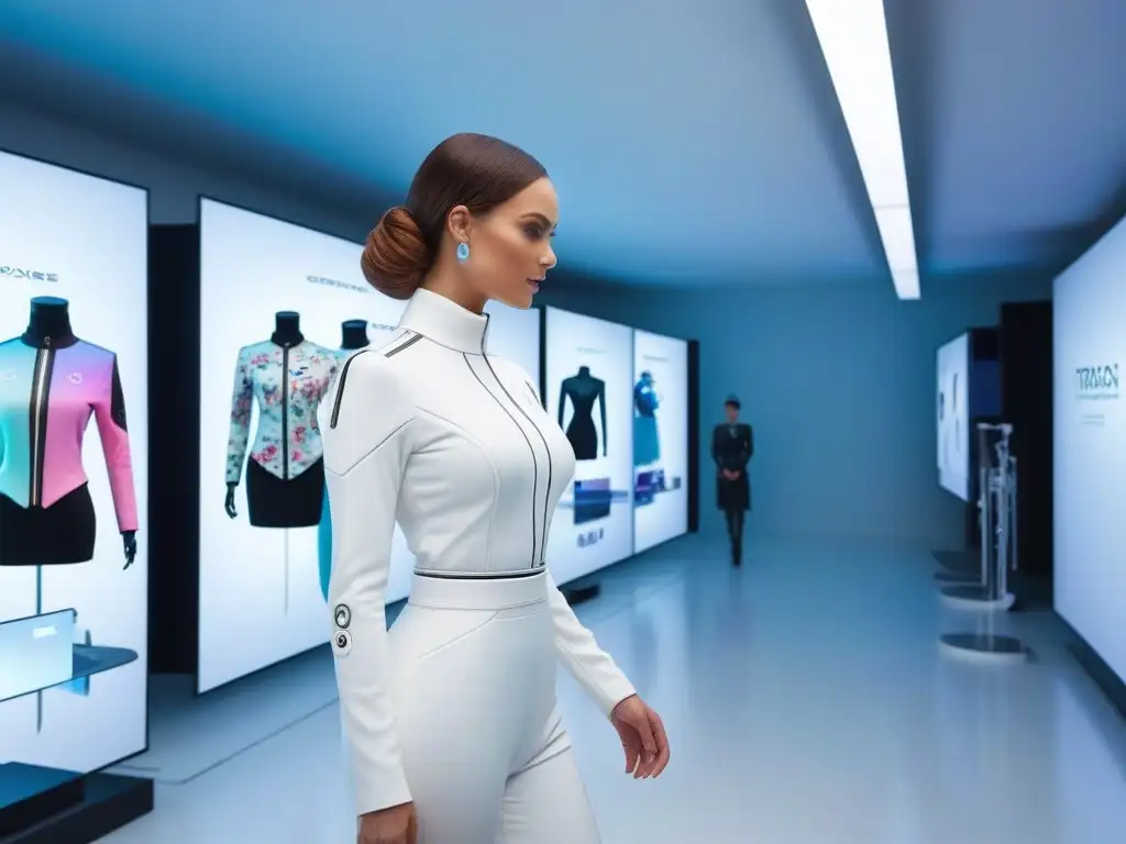 Diseño infantil futurista: estudio de moda interactivo Estudio de moda infantil futurista con innovaciones tecnológicas en diseño y creatividad