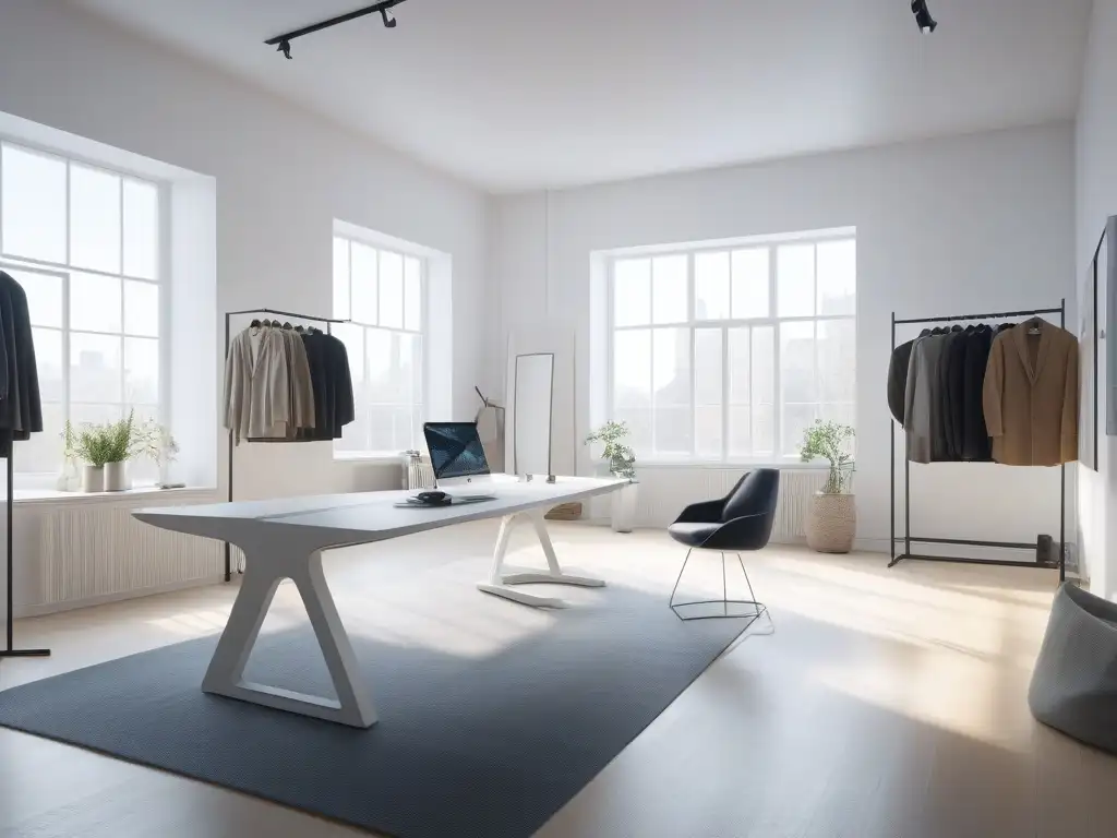 Estudio de moda sostenible: innovación y creatividad en acción Un estudio de diseño de moda sostenible inclusiva con tecnología innovadora y creatividad en cada rincón