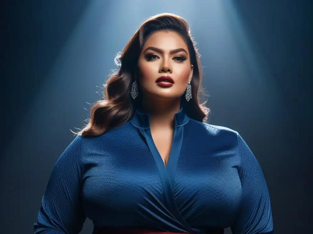 Modelos plus size lucen wearables premium, empoderando la diversidad Una exhibición de moda de lujo accesible para tallas plus