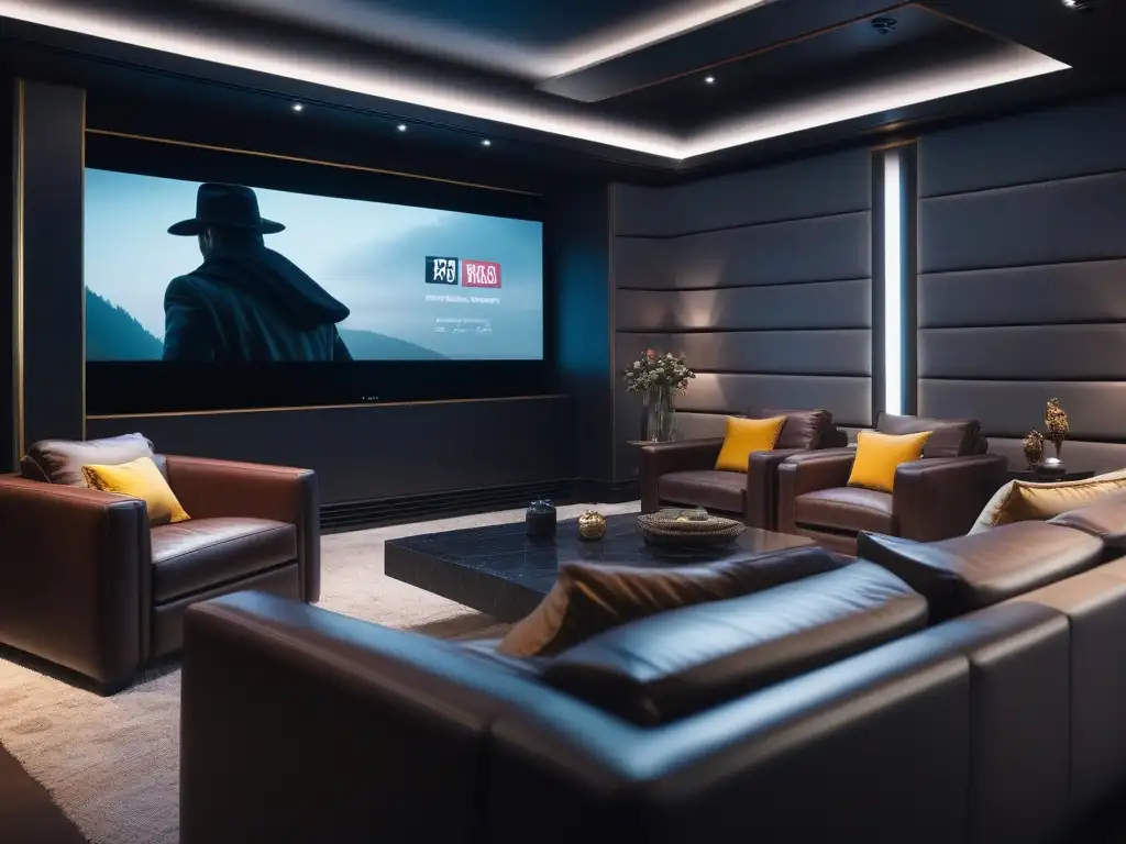 Sala de cine de lujo: diseño moderno y sofisticado Experiencia cinematográfica en casa de lujo con los mejores sistemas cine en casa