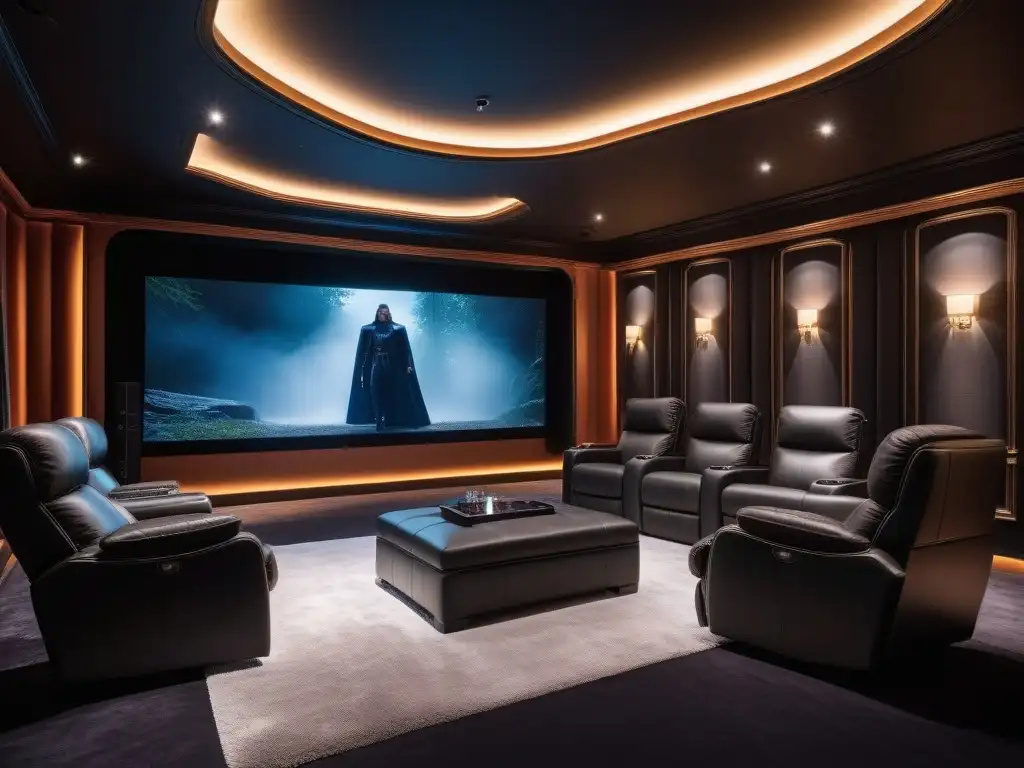 Salón de cine de lujo: experiencia inmersiva con tecnología de vanguardia Experiencia cinematográfica de lujo en casa con los mejores sistemas cine en casa