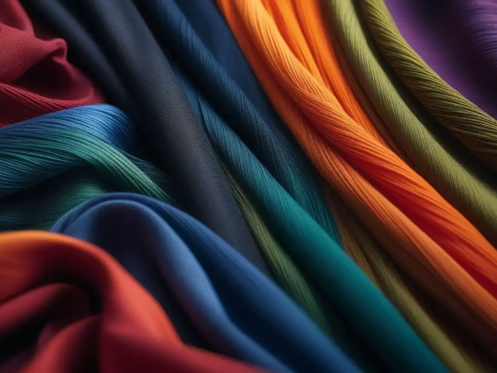 Teñido sostenible: revolución de colores en moda inclusiva Una explosión de colores en un tejido, reflejo de la moda inclusiva y el teñido sostenible