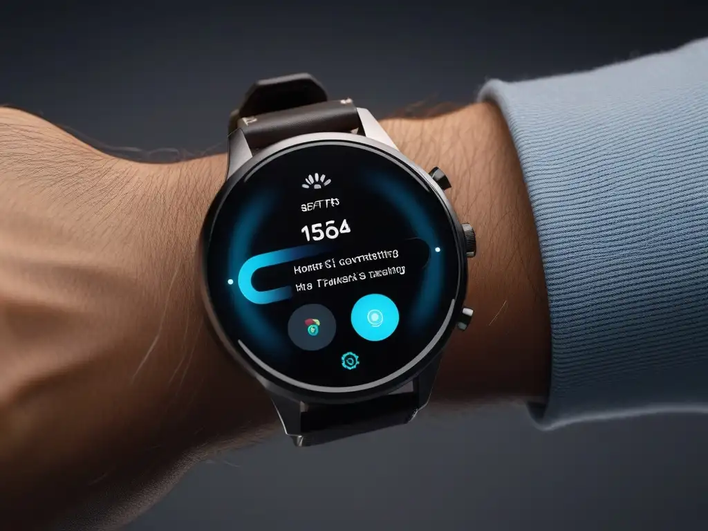 Smartwatch elegante y seguro: diseño moderno que fusiona tecnología y moda Exquisito smartwatch seguro y tecnológico, fusionando moda y funcionalidad