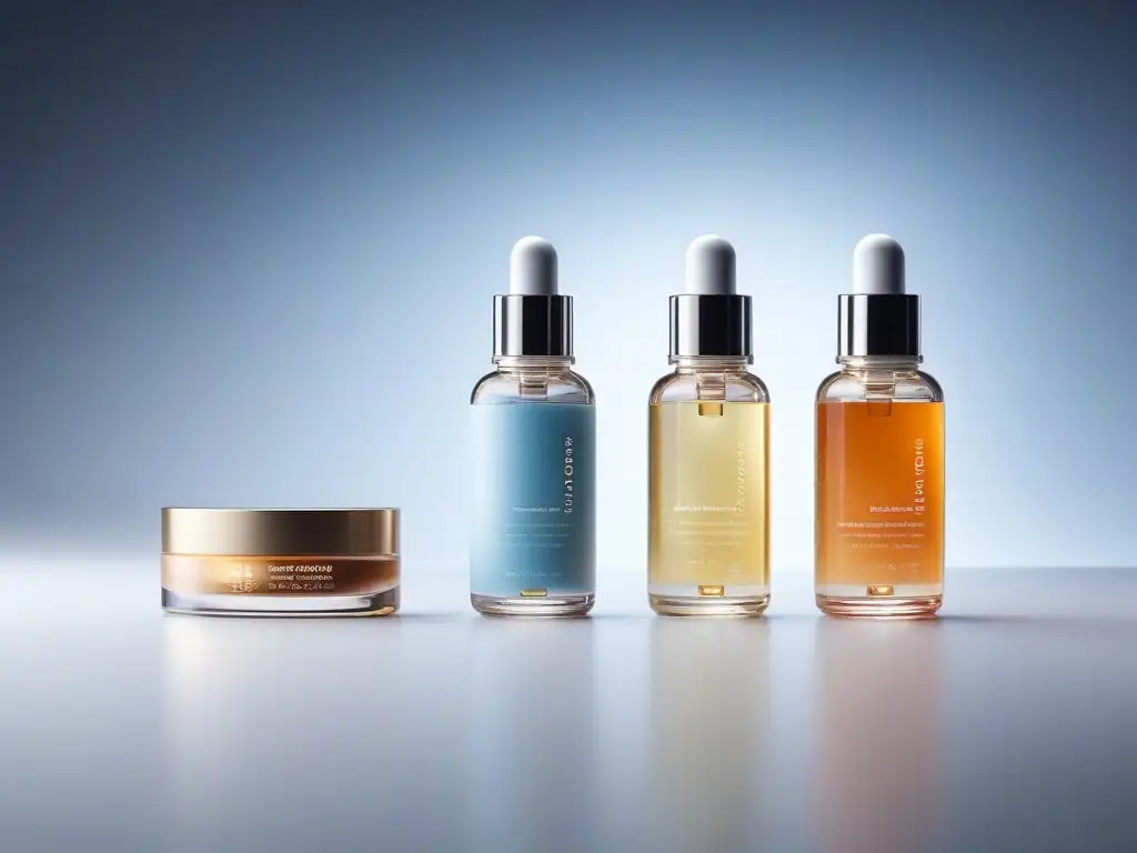 ADN futurista entrelazado con productos de belleza personalizados Fascinante ADN futurista se entrelaza con productos de belleza