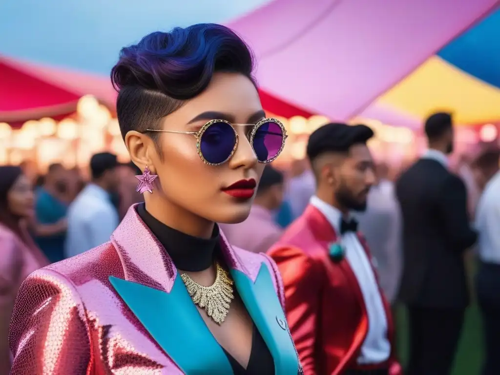Expresiones de género en el festival: diversidad y autenticidad Un festival de moda inclusivo con looks impactantes para personas trans