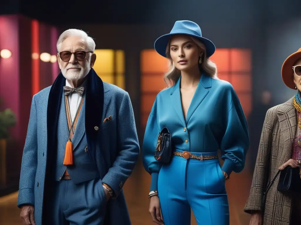 Juventud y elegancia: tendencias reinterpretadas con estilo Una fusión de tendencias juveniles y estilo senior en un collage vibrante y moderno