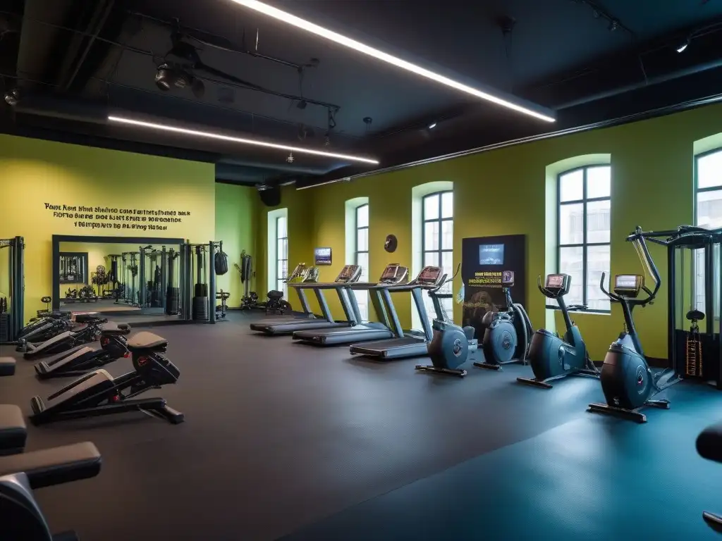 Gimnasio inclusivo: diversidad y unidad en el entrenamiento Un gimnasio inclusivo con diversidad de personas entrenando juntas