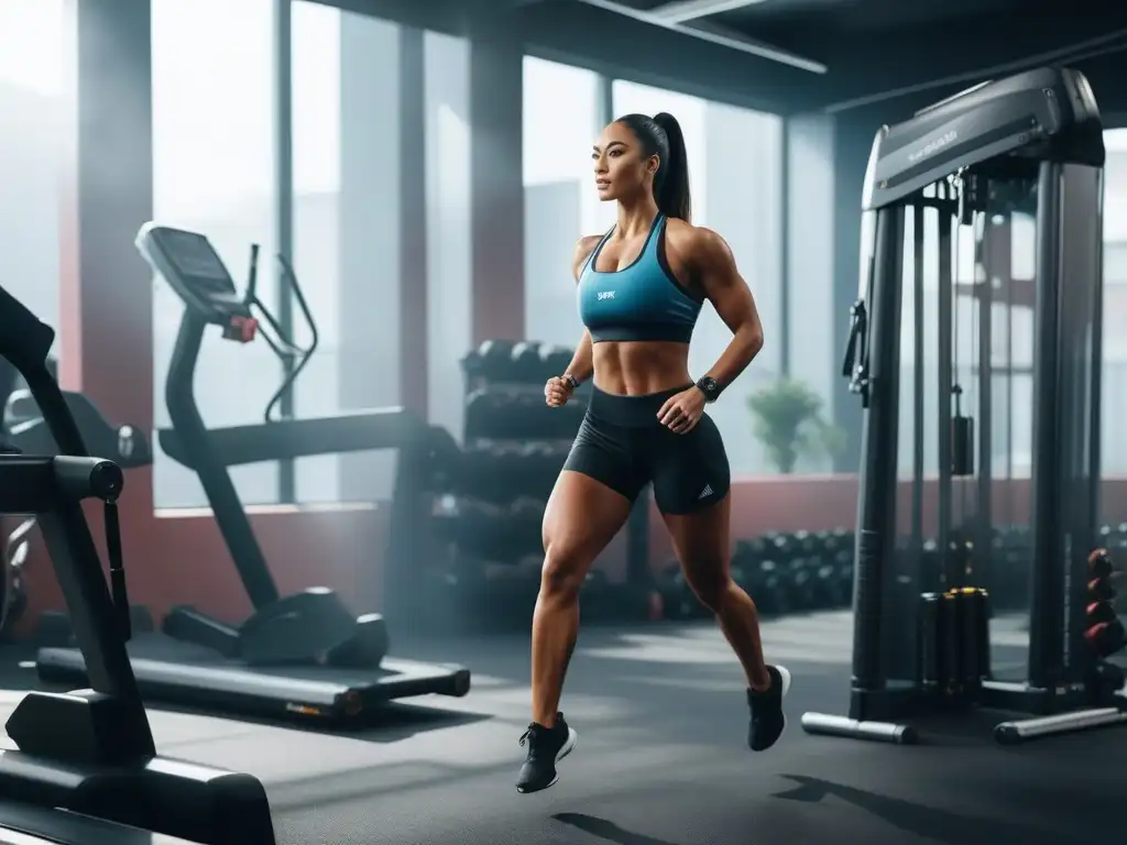 Gimnasio inclusivo y motivador: diversidad de edades y actividades fitness Un gimnasio vibrante y moderno donde personas diversas disfrutan juntas de un programa de entrenamiento premium inclusivo