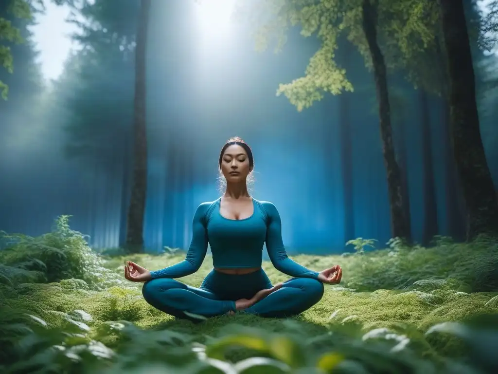 Yoga al aire libre: armonía y diversidad en la naturaleza Grupo diverso practica yoga al aire libre en un parque verde, vistiendo ropa deportiva cómoda, en poses relajadas